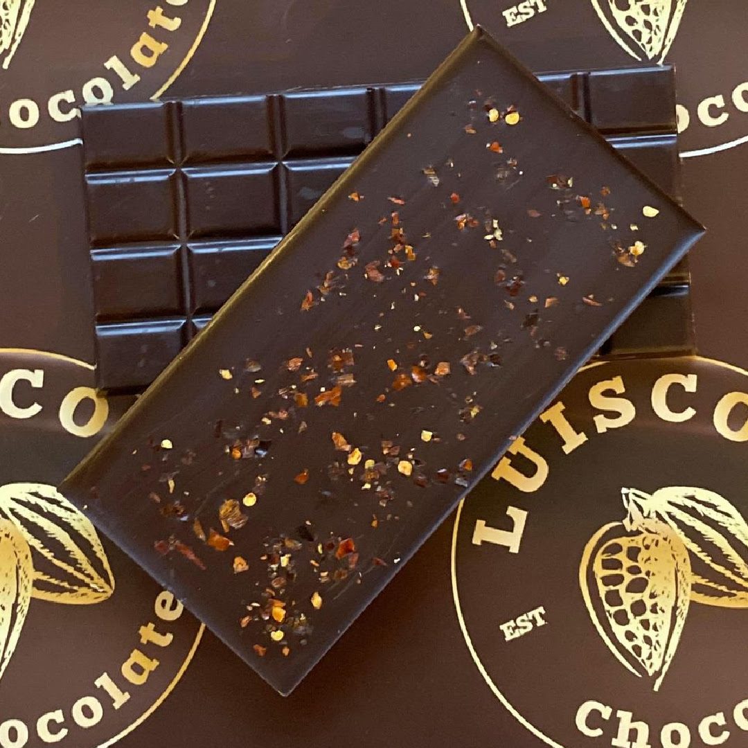 Dark Chocolate with Chilli 100g Bar Luisco Chocolate